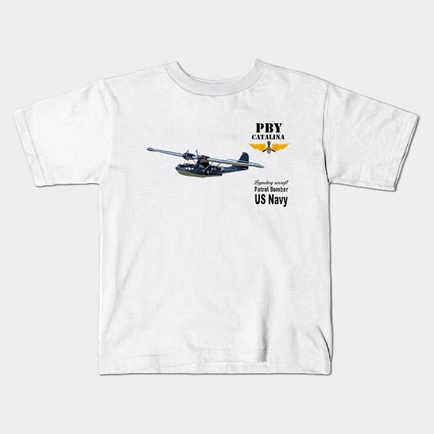 PBY Catalina Kids T-Shirt by sibosssr